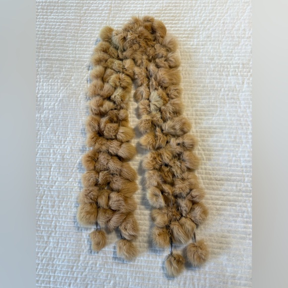 Accessories - Women’s Tan Rabbit Fur Scarf